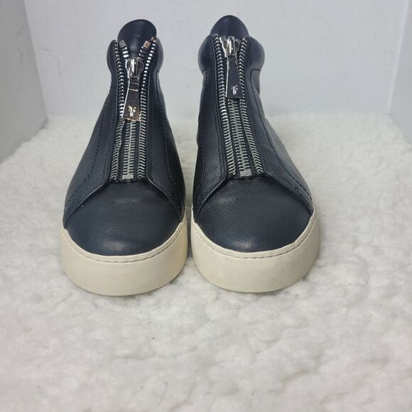 Frye Lena Women's Size 9 Black Leather High Top Black Leather Zipper Accent - Picture 2 of 10